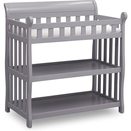 Delta Children Eclipse Changing Table with Changing Pad, Grey