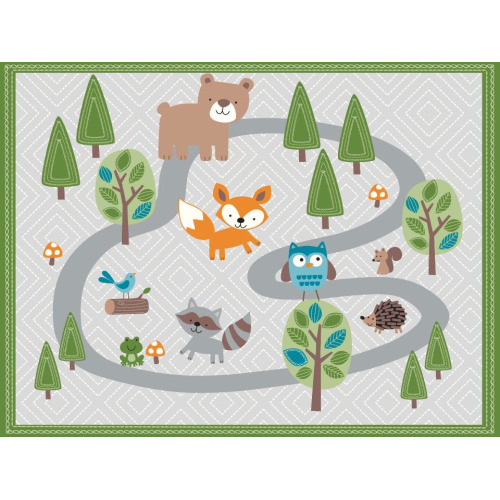 Zobo Reusable Catch-A-Mess Mat - Woodland Friends