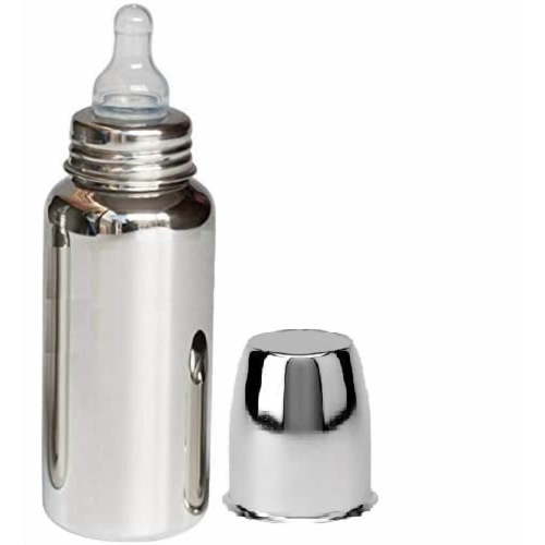 Organic Kidz Stainless Steel Baby Feeding Bottle for Kids for Milk and Baby Drinks, (290ml)