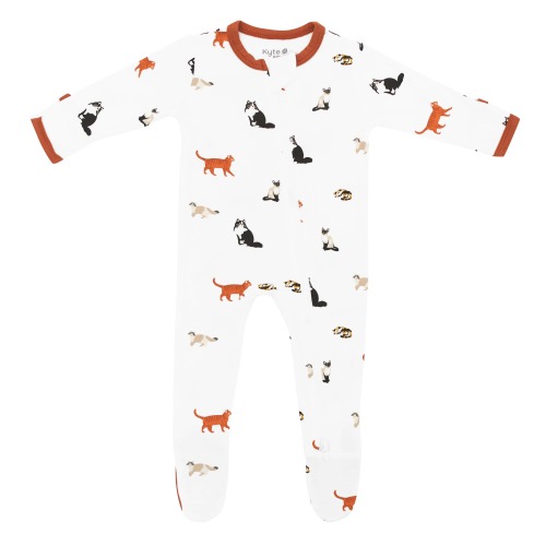 Zippered Footie in Cat