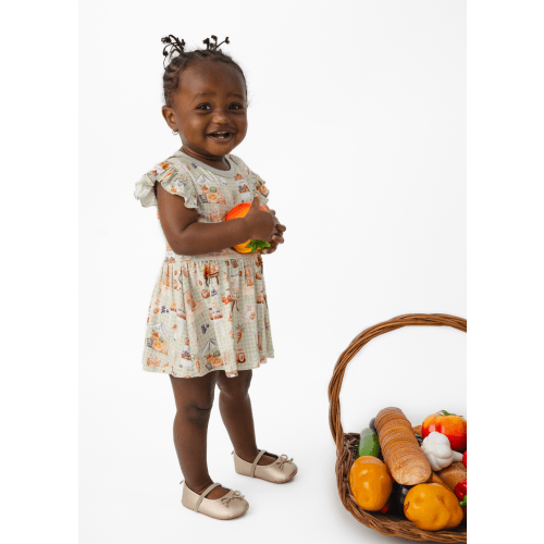 Farmer's Market Baby Flutter Dress
