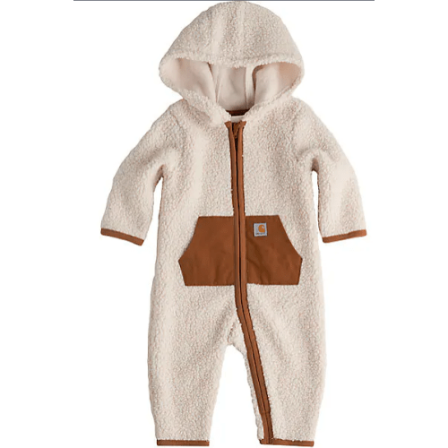 Kids' Long Sleeve Zip-Front Sherpa Coverall (Baby) | Sherpa Lined Clothing and Gear | Carhartt