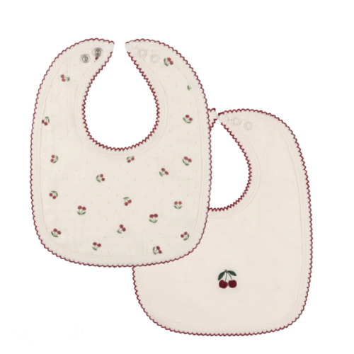 Cherry Print Collection - 2 Pack Bib – Ely's & Co.