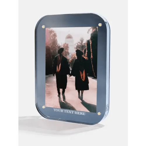 Picture Perfect Vertical Acrylic Frame - Rectangle Shape in Navy
