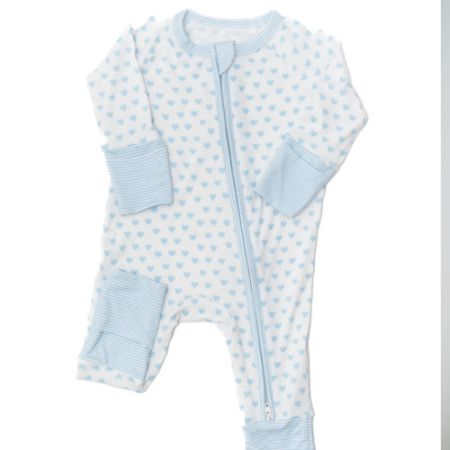 Hearts & Stripes Sleep Romper