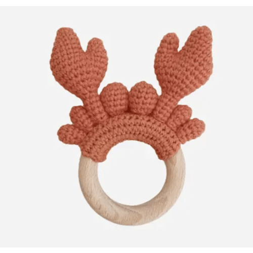 Crab Crocheted Teether