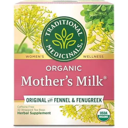 Traditional Medicinals Organic Mother's Milk, 32 Tea Bags | Herbal Sleep Aid Teas, Kosher, Non-GMO, Caffeine-Free, Compostable