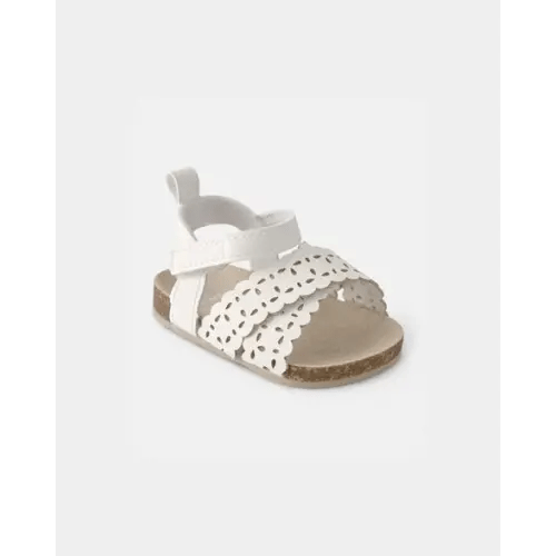 Baby Girl Floral Sandals - White | Carter's