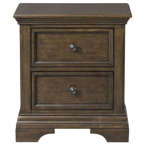 Eastern Shore Olivia 2-Drawer Nightstand in Rosewood