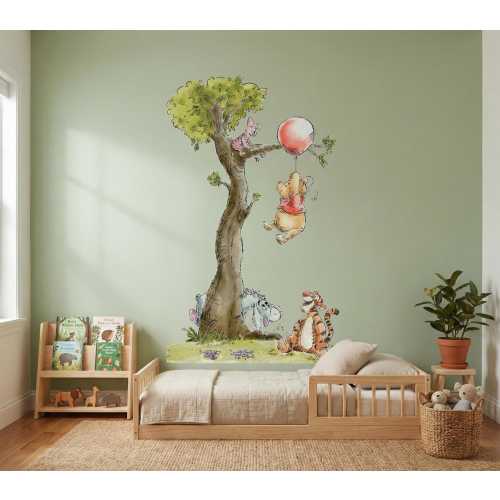 Winnie the Pooh Wall Decals, Peel and Stick Wall Stickers, Room Decor, Birthday Gift, Playroom Wall Art