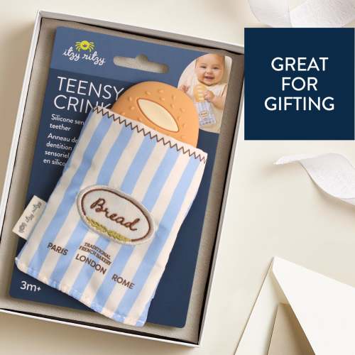 Itzy Ritzy Baguette Teensy Crinkle Sensory Teether Toy