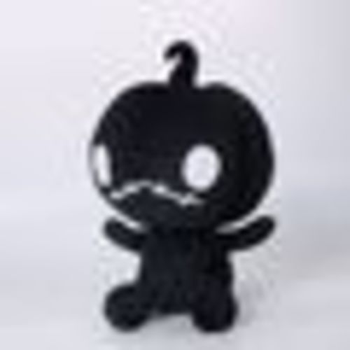 Vuszr Cute Black Children's Halloween 11.8in Pumpkin Doll Plush Toy, Size:Black 11.8"
