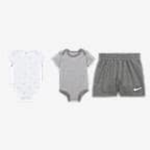 Nike Essentials Baby 3-Piece Striped Swooshfetti Set. Nike.com