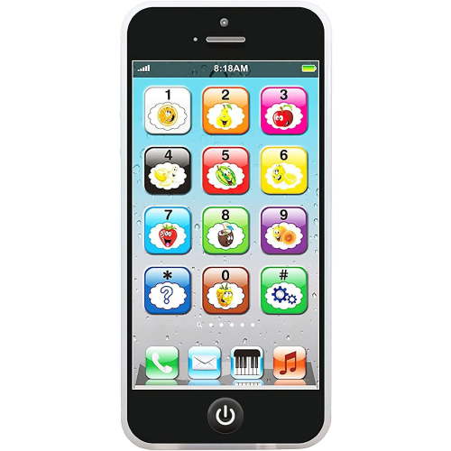 Kids Phone Toddler Toys for Girls Boys Age 1-3,Christmas Birthday Gifts for Toddler ,Portable Touchscreen Learning Toy for 1 2 3 Year Old, Black