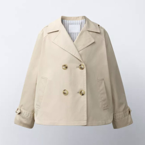 ZARA SHORT TRENCH COAT - 1.5yrs old size