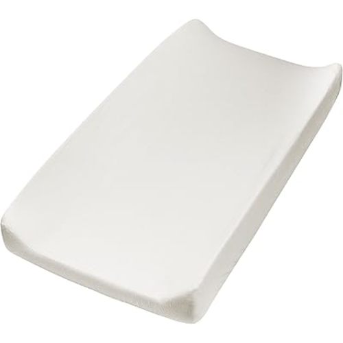 HonestBaby Girls Organic Cotton Changing Pad Cover, Sugar Swizzle, One Size
