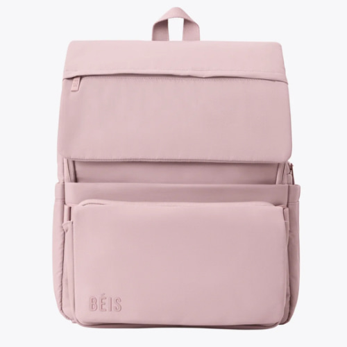 BÉIS 'The Ultimate Diaper Backpack' in Atlas Pink - Best Pink Backpack Diaper Bag