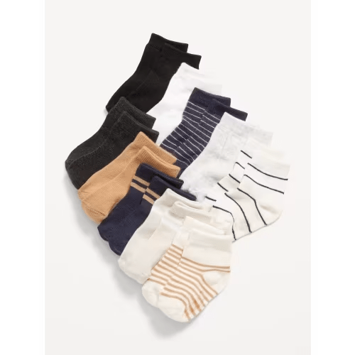 Unisex Crew Socks 10-Pack for Toddler & Baby