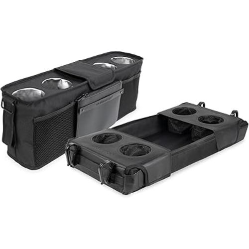 WONDERFOLD W4 Accessory Bundle for 4-Seater Stroller Wagons – Includes 4-Cup Parent Console with Insulated Drink Holders and W4 Flex Snack Tray