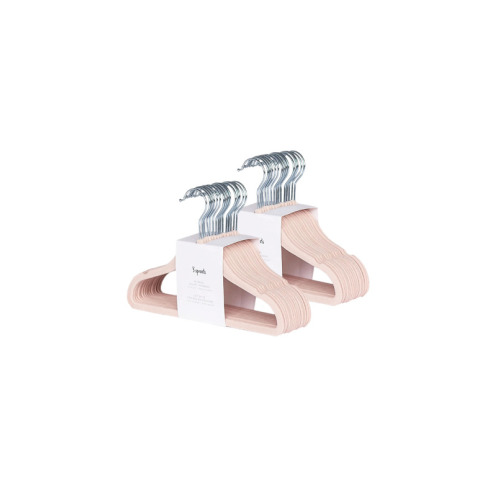 Buy 3 Sprouts Velvet Hangers Solid Pink at Well.ca | Free Shipping $35+ in Canada
