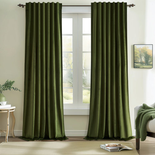 Mercer41 Aikens Velvet 100% Blackout Thermal Curtain Panel & Reviews | Wayfair