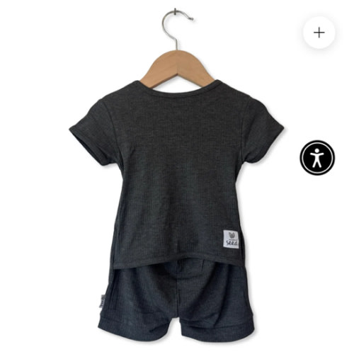 Pepper Ribbed Shorty Romper