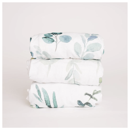 Leafy Bassinet Sheet Set of 3