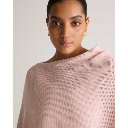 Lightweight Cotton Cashmere Nursing Shawl in Sugar Stone