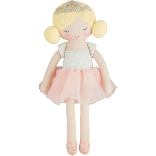 Mud Pie Children's Ballerina Plush Doll, Blonde, 11" x 4.5"