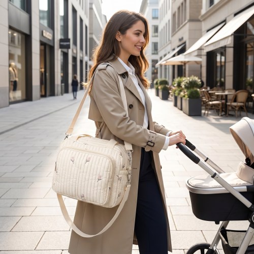Chic Bear & Tulip Diaper Bag – Maternity Miracles