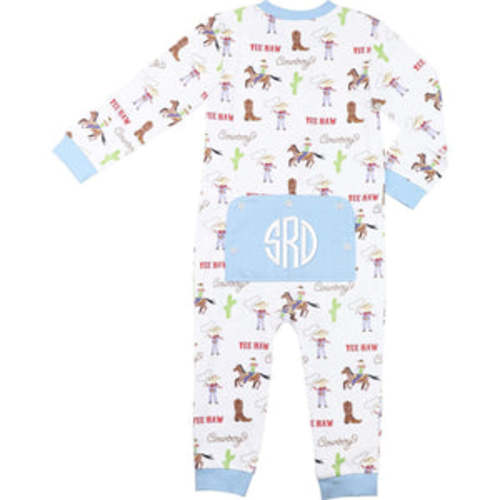 Rodeo Print Knit Zipper Pajamas – Cecil & Lou
