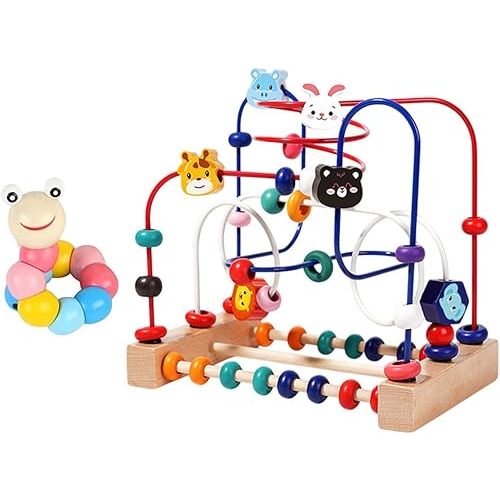Generic Bead Maze Toy Developmental Wooden Educational Circle