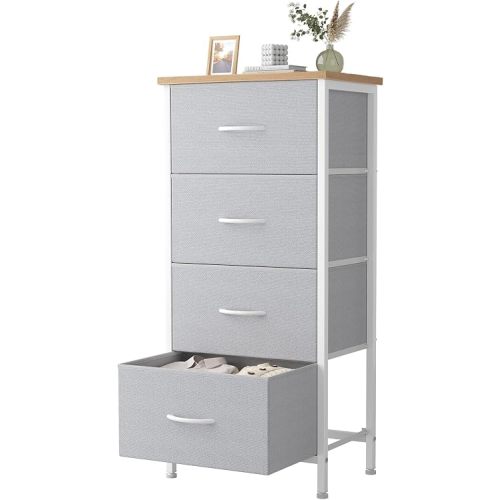 Sweetcrispy 4 Storage Drawer Dresser, Storage Cabinet, Clothes Organizer