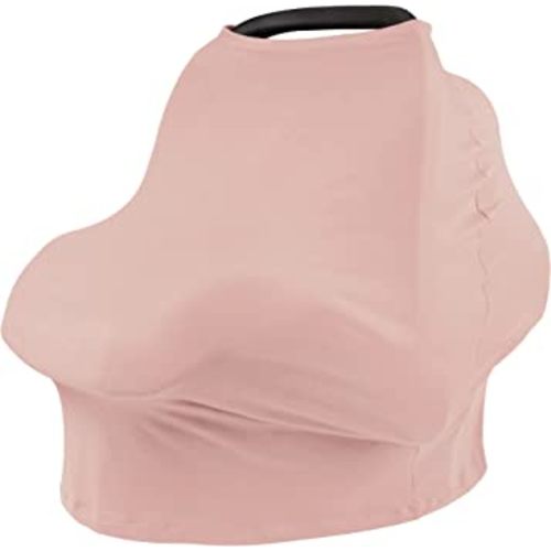 Konssy Baby Car Seat Covers- Multi-use Carseat Canopy for Babies, Stretchy Infant Carseat Cover Boy, Shower Gifts for Unisex Boys and Girls