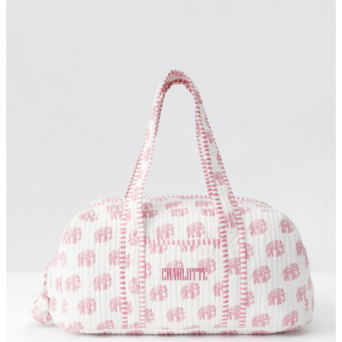Block Print Duffle Bag