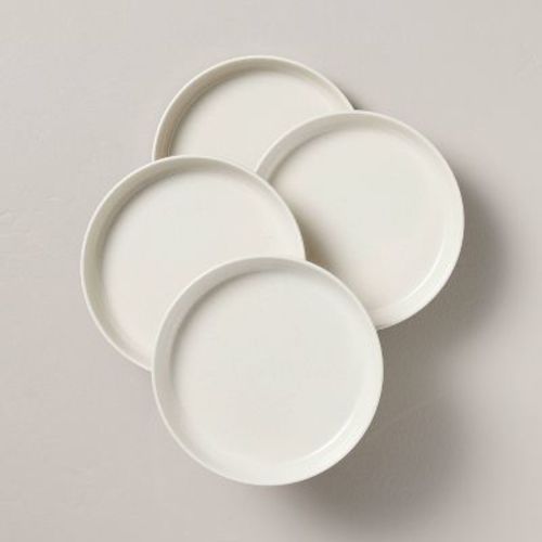 4pk 6.5" Melamine Appetizer Plates Sour Cream - Hearth & Hand™ with Magnolia
