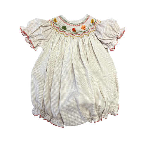 Emmie Fall Smocked Bishop Bubble