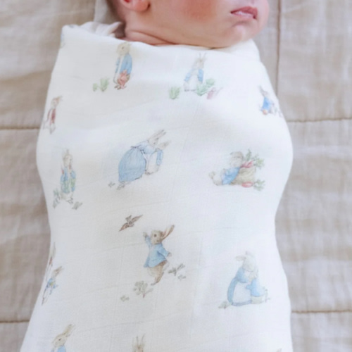 Buy Peter Rabbit™ Muslin Swaddles Blankets [2-Pack] | Saranoni | Saranoni