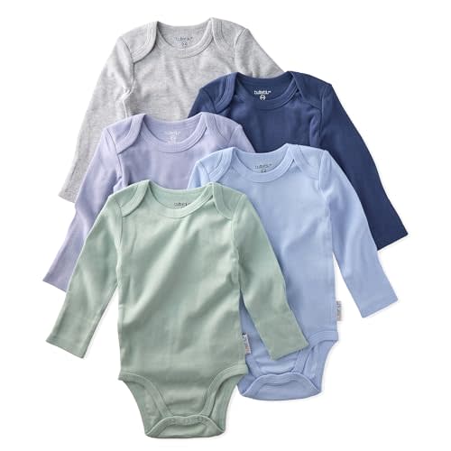 Butterblu Blake 5-Pack Long Sleeve Bodysuits​ 100% Organic Cotton Baby Boys & Girls