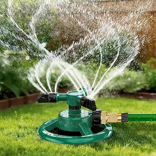 Sprinklers for Yard, Lawn & Garden Sprinkler Automatic 360 Rotating for Large Area Coverage, Grass Water Sprinkler for Kids and Pets Water Fun