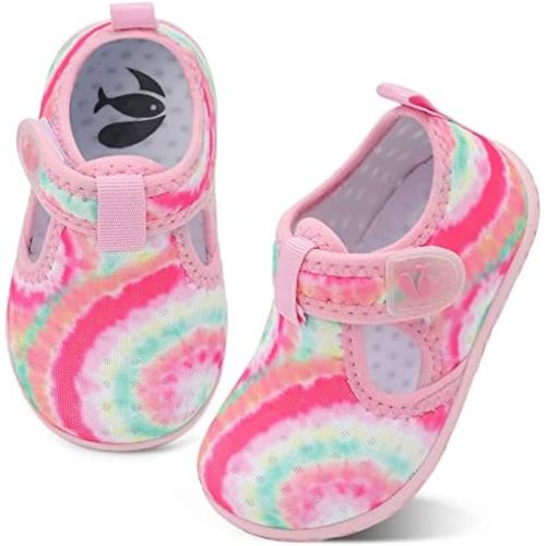 FEETCITY Boys Girls Water Shoes Kids Aqua Socks Quick Dry Barefoot for Beach Swimming Pool