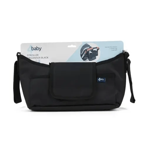 4Baby Stroller Organiser Black | Baby Bunting AU