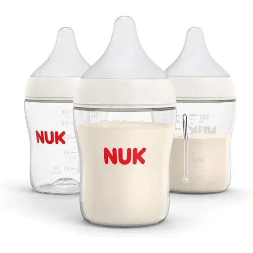 NUK Perfect Match Slow Flow Bottle, 5 oz (150 mL), 3 Pack