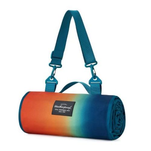Weatherproof Vintage Throw Blanket Orange/Navy