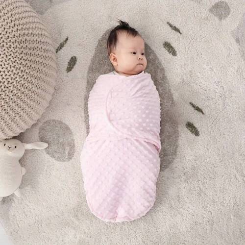 1pc Baby Swaddle Wrap, Newborn Anti-Startle Swaddle Blanket, Warm Fleece For Winter, Baby Cocoon Sleep Sack, 3D Beaded Soft & Comfortable, Gentle On Skin, Perfect Newborn Baby Shower Gift | SHEIN USA