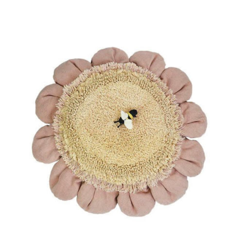 FLOOR CUSHION PINK DAISY