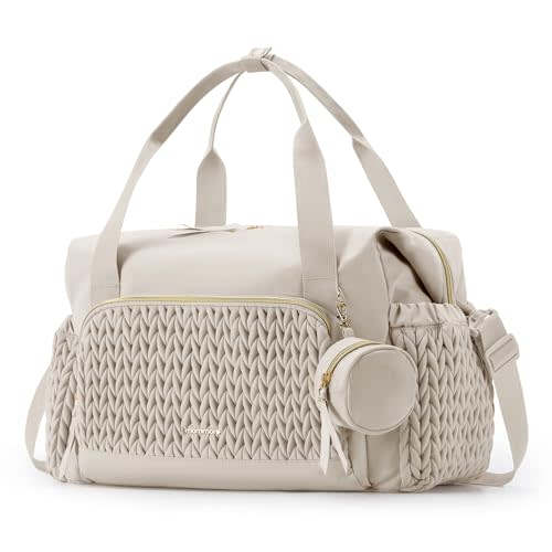 mommore Diaper Bag Tote, Large Capacity Travel Diaper bags, Hospital Bag for Labor Delivery, Baby Bag with Pacifier Case | Hospital Bag, for Labor Delivery, Baby Bag, with Pacifier Case