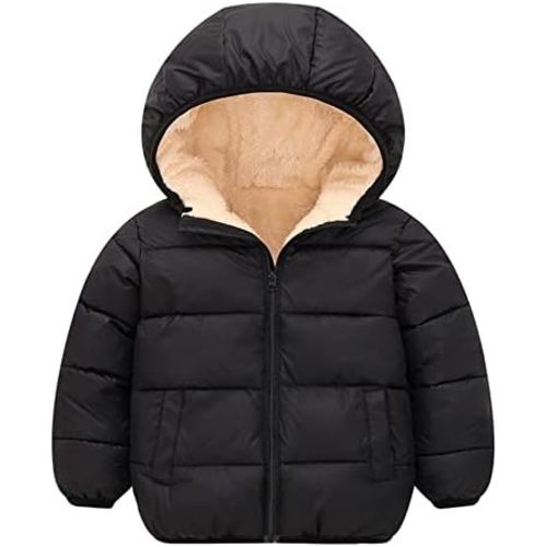 BFUSTYLE Toddler Winter Coats Hooded Infants Fleece Jacket Thickened Jacket for Baby Girls Boys 1-5T