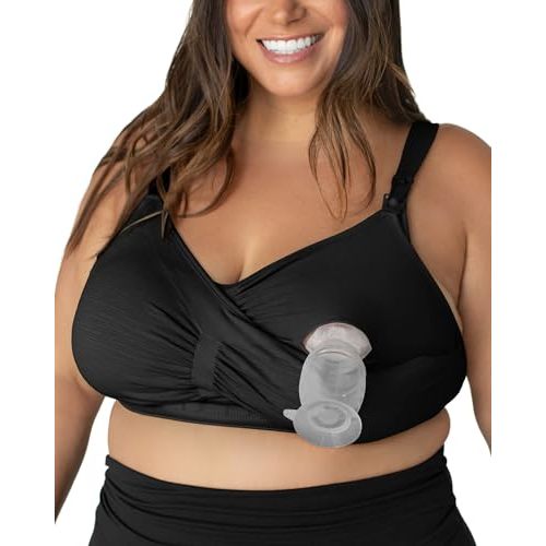 Kindred Bravely Sublime Pumping Bra Hands Free, Adjustable Pumping & Nursing Bra with EasyClip for All Breast Pumps