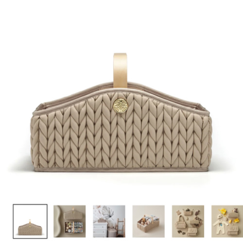 HAPP Brand Diaper Caddy - Beige